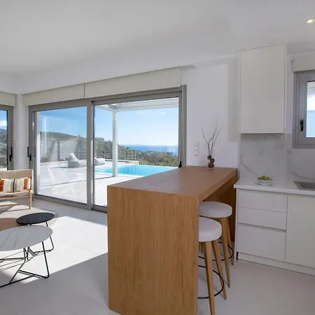 Aeri Two - Elegant With Spectacular Sea View! 빌라 *